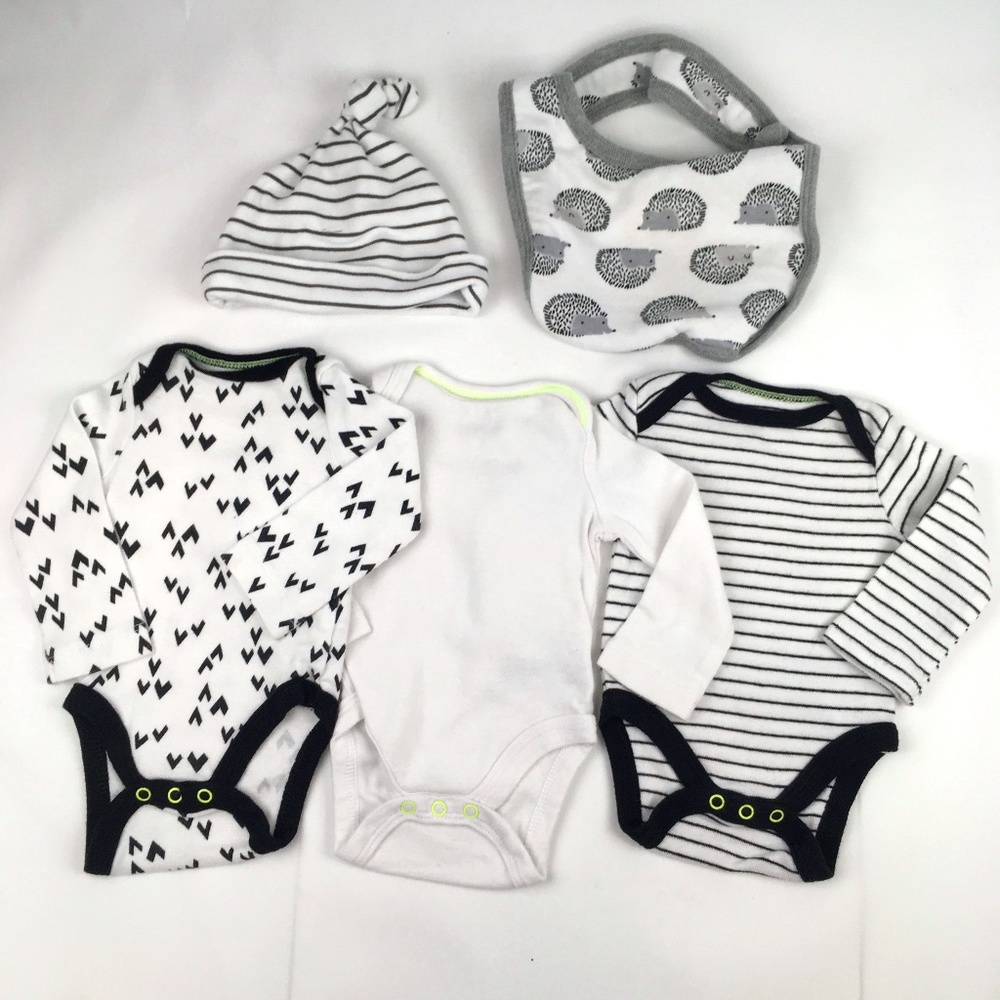 Newborn Gender Neutral Cat & Jack Onesies